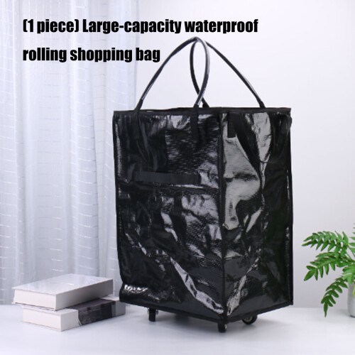 Sac à provisions à roulettes imperméable et pliable 2