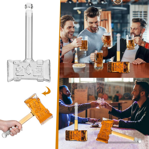 3D-Hammer-förmiger Flaschenspender aus Borosilikatglas 1