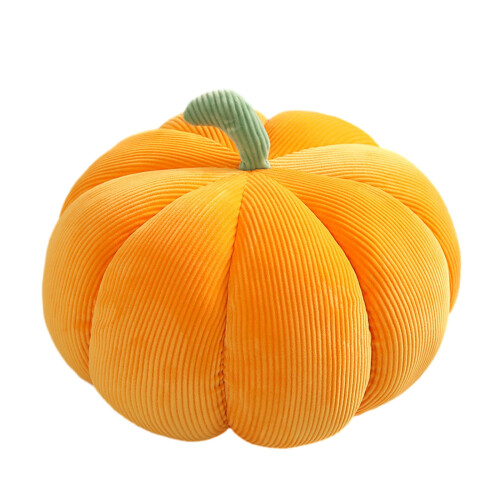 Græskarformet pude orange 18x8cm 1