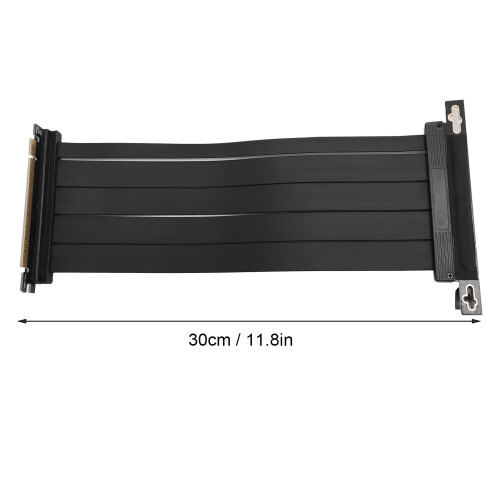 PCIe 4.0 x16 Riser-Kabel 10-Paar 30 cm Schwarz 90 1