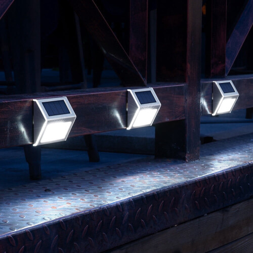 Solar terrasverlichting koel wit, 6 stuks 1
