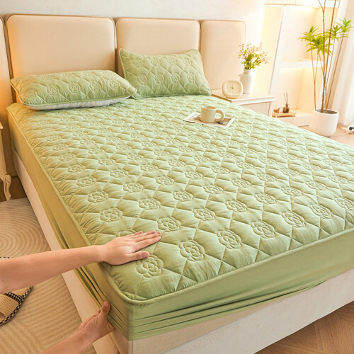 Drap-housse imperméable King Size 180 x 200 cm Vert menthe 1