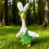 Påskehare-gåse-antrekk for 63 cm gressgjess 5