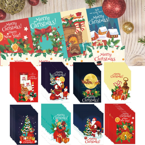 Cartões de Natal com Árvore e Envelopes (80 unidades) 1
