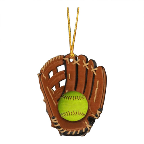 Enfeite de luva de softball em acrílico (1 peça) 1