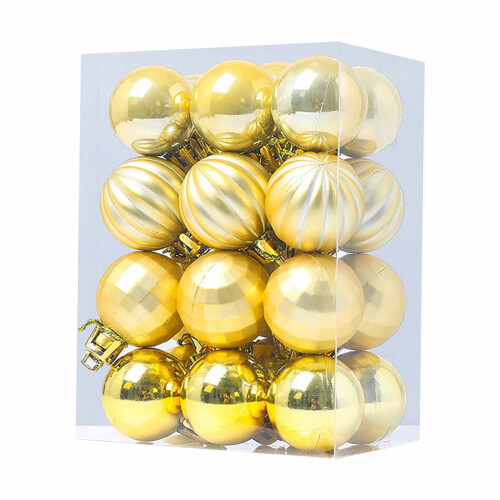 Christmas Balls Blue 3cm 24 Pack Holiday Tree Decorations 1