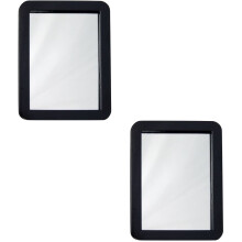Vanity Lighted Mirror Rectangle Glass 2 Count