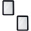 Vanity Lighted Mirror Rectangle Glass 2 Count 1