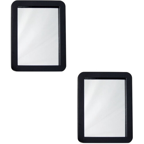 Vanity Lighted Mirror Rectangle Glass 2 Count