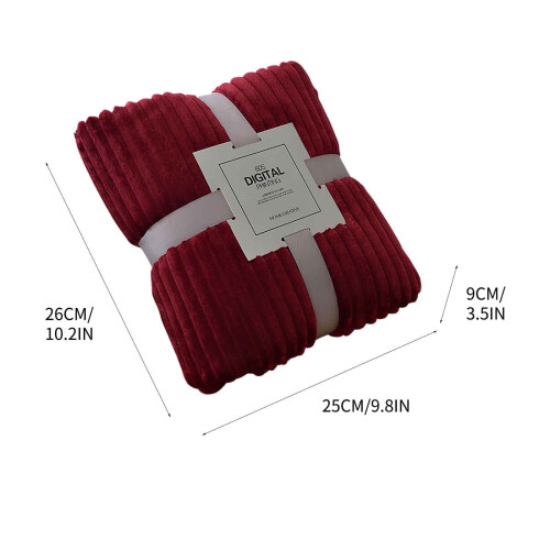 Coral Velvet Throw Blanket 100x150cm Reversible 2
