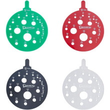 Acrylic Knitting Needle Gauge Round Sizer 4 pcs US 0-35