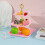 3-Tier Fruit and Candy Display Stand Green White Pink 13.38 5