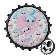 Kawaii Axolotl Bottle Opener with Magnet 1 pc