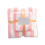 Cotton bath towel set pink 2 pieces 1