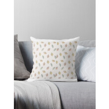 Conjunto de 2 capas de almofada com estampa de folhas em tons pastel de outono