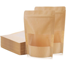 150 bolsas de papel Kraft con base para alimentos, 4.7 x 7.8 pulgadas