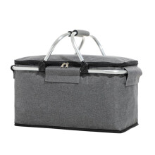 Bolsa térmica plegable con aislamiento de 30 litros y estructura de aluminio.