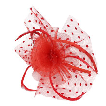 Blumen-Fascinator-Haarreif mit Federn für Damen
