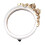 White Resin Makeup Mirror with Bow Detail 1