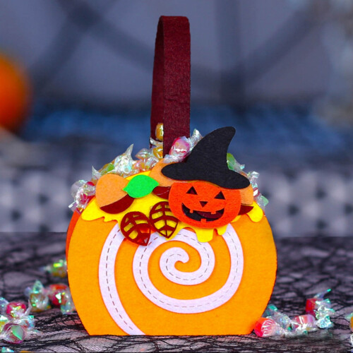 Halloween Candy Bag 3D Spider Design Non-Woven
