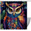 Uggletryckt duschdraperi i polyester 180x180 cm 1