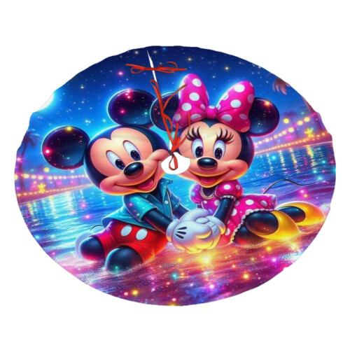 Jupe de sapin de Noël Mickey Mouse en polyester