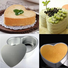 10-Zoll-Herzkuchenform aus Aluminium mit herausnehmbarem Boden