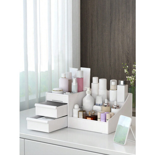 Boîte de rangement blanche pour tiroir de bureau ou coiffeuse 2