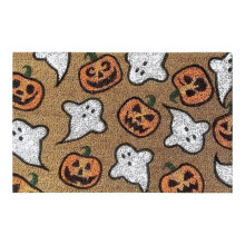 Halloween pompoen deurmat 60x40cm voor binnen en buiten