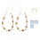 Ensemble de 2 attaches de rideaux en perles de bois – Style bohème 1