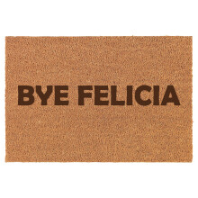Bye Felicia Kokosfaser-Fußmatte Braun 16x24 Zoll