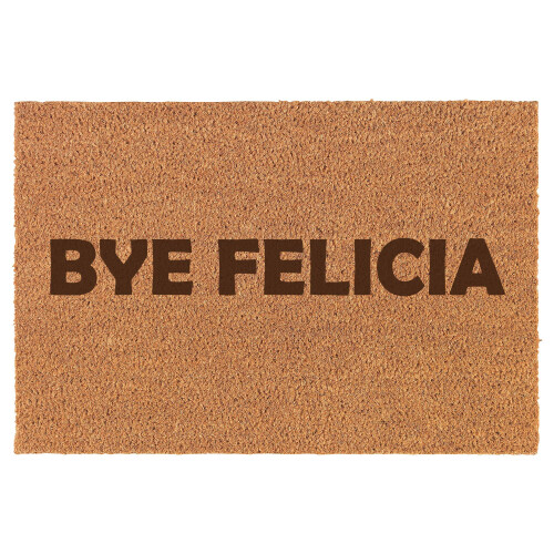 Bye Felicia coir doormat brown rectangular 16x24 in