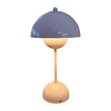 Modern Rechargeable Mushroom Desk Lamp 3 Color Dimmable