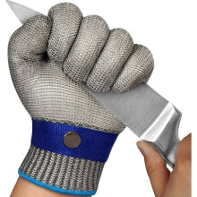 Guantes resistentes a los cortes Level9 con fibra de acero inoxidable