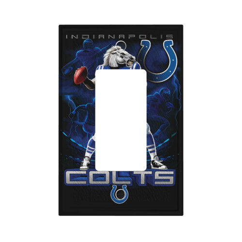Plaque de commutation simple Colts Leather à cadre romain