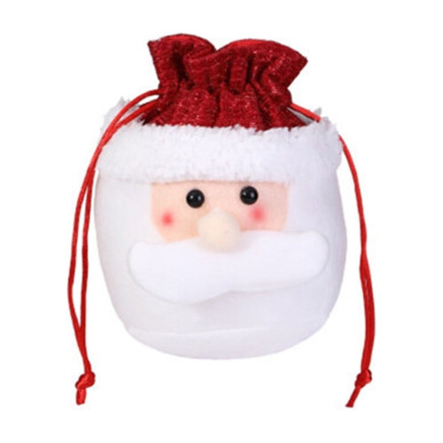 Julklappspåsar med dragsko – Snögubbe, Tomte,