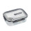 Boîte à bento en plastique gris, compatible micro-ondes, 1300 ml 1