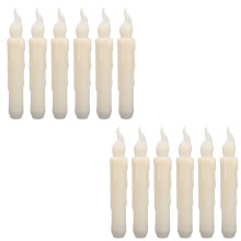 12 LED-es lángmentes kúpos gyertya fehér