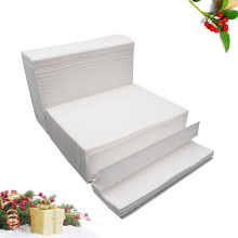 Essuie-tout épais de 400 feuilles, pâte de bois, blanc