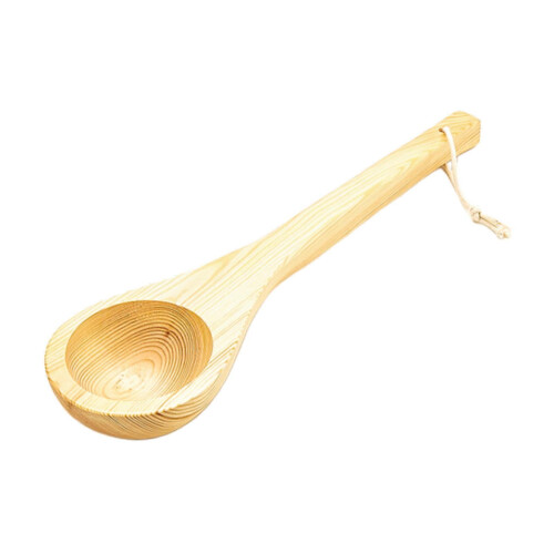 Louche de sauna en bois de 36 cm pour une utilisation spa à domicile