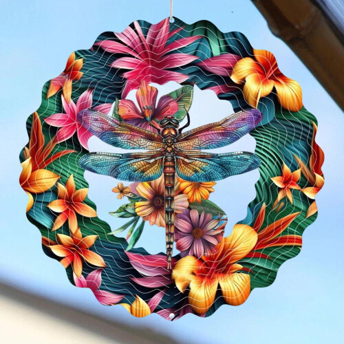 Cata-vento de metal para decoração de jardim e pátio. 2