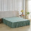Jupe de lit dortoir taille double avec plateforme et volants 1