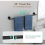 Ensemble de 4 accessoires de salle de bain en acier inoxydable noir mat 5