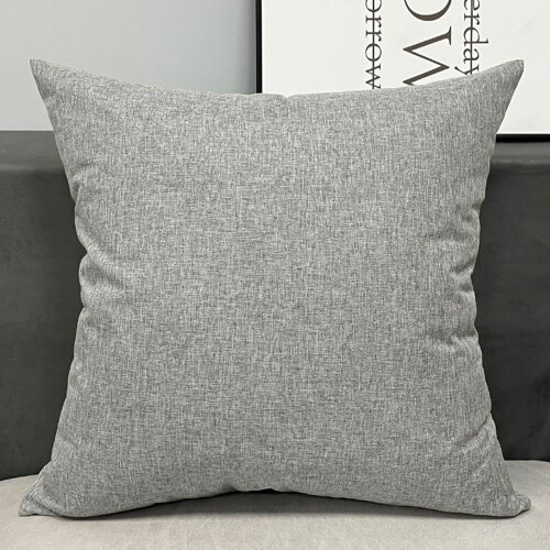 Coussin de canapé en lin 45 x 45 cm avec garniture