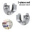 Supports de tringle à rideau de douche en forme de U, robustes, 2 pièces 5