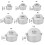 Cookie Cake Pan Aluminum Round Nonstick Removable Bottom 3