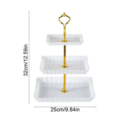 3-Tier Serving Stand Heavy Duty Dessert Display Tower 2