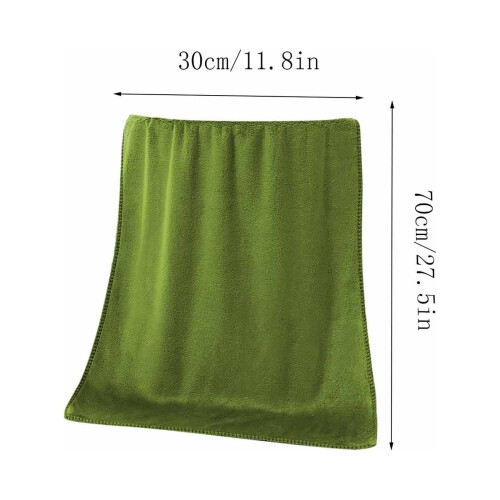 Serviette de bain en microfibre douce et absorbante 68,5 x 137 cm 2