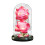 Decoração de rosa em cúpula de vidro com luz – 11x21,5cm 2