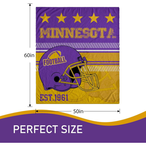 Voetbal flanellen plaid 50x60 inch 2